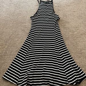 Striped halter top dress